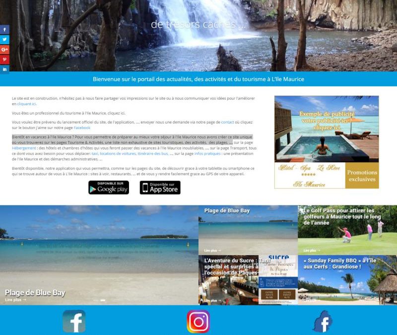 Le site de l&rsquo;Ile Maurice